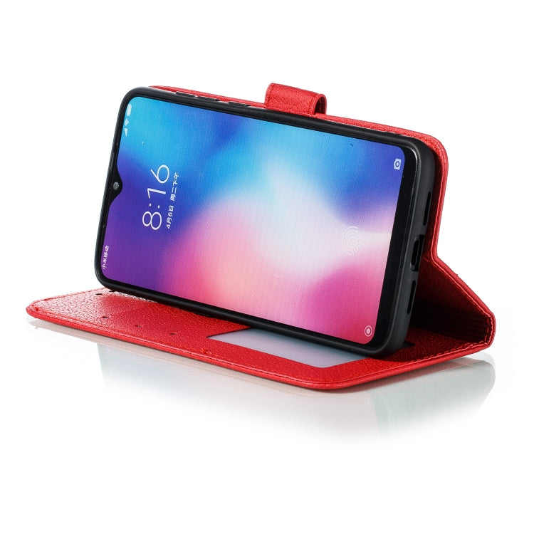 Feather Pattern Litchi Texture Horizontal Flip Leather Case with Wallet & Holder & Card Slots For Xiaomi Mi 9