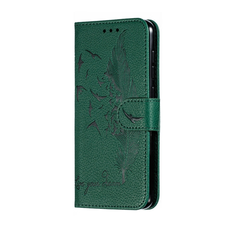 Feather Pattern Litchi Texture Horizontal Flip Leather Case with Wallet & Holder & Card Slots For Xiaomi Mi 9 SE