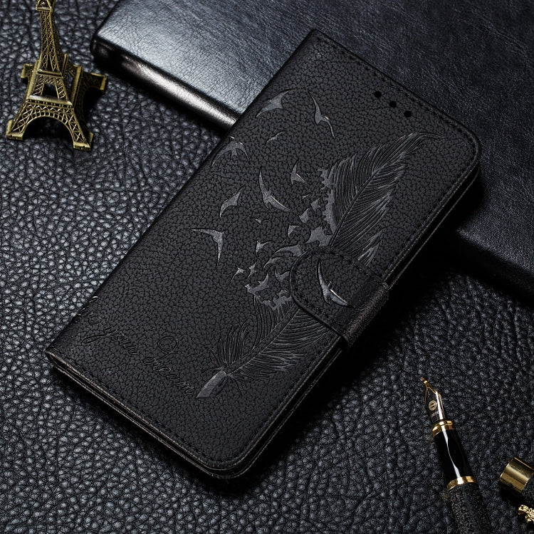 Feather Pattern Litchi Texture Horizontal Flip Leather Case with Wallet & Holder & Card Slots For Xiaomi Mi 9 SE