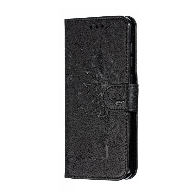 Feather Pattern Litchi Texture Horizontal Flip Leather Case with Wallet & Holder & Card Slots For Xiaomi Mi 9 SE