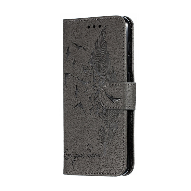 Feather Pattern Litchi Texture Horizontal Flip Leather Case with Wallet & Holder & Card Slots For Xiaomi Mi 9 SE