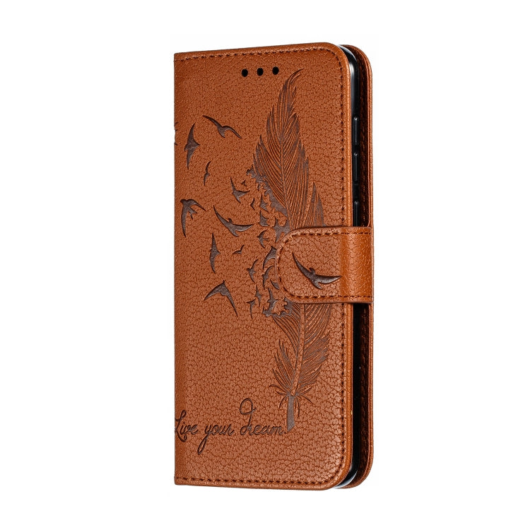 Feather Pattern Litchi Texture Horizontal Flip Leather Case with Wallet & Holder & Card Slots For Xiaomi Mi 9 SE