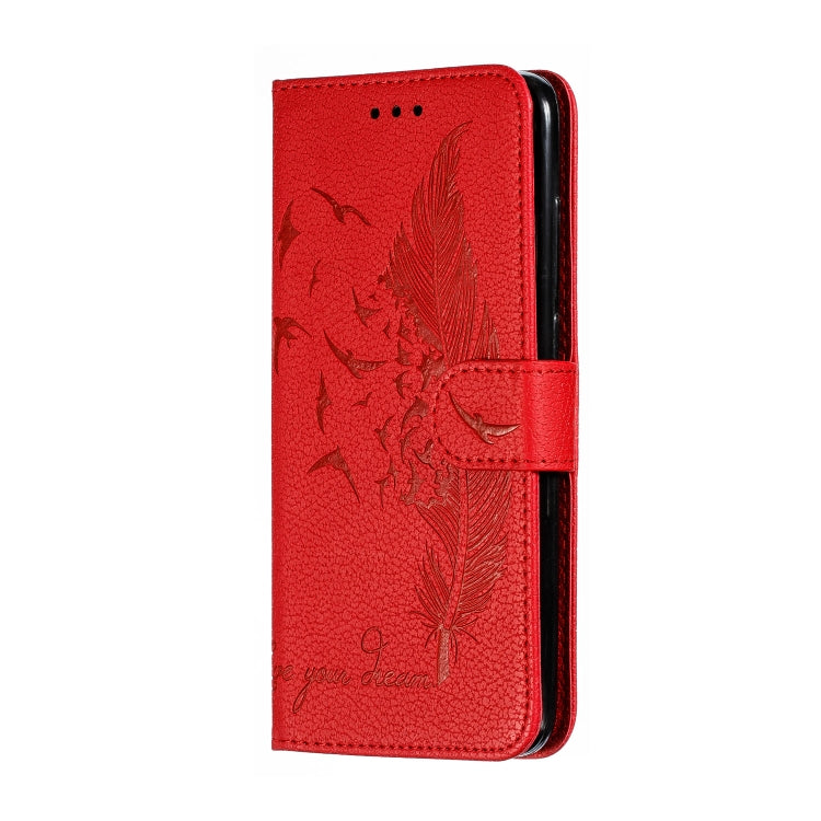 Feather Pattern Litchi Texture Horizontal Flip Leather Case with Wallet & Holder & Card Slots For Xiaomi Mi CC9