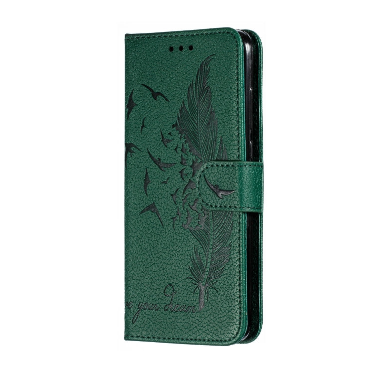 Feather Pattern Litchi Texture Horizontal Flip Leather Case with Wallet & Holder & Card Slots For Xiaomi Mi CC9