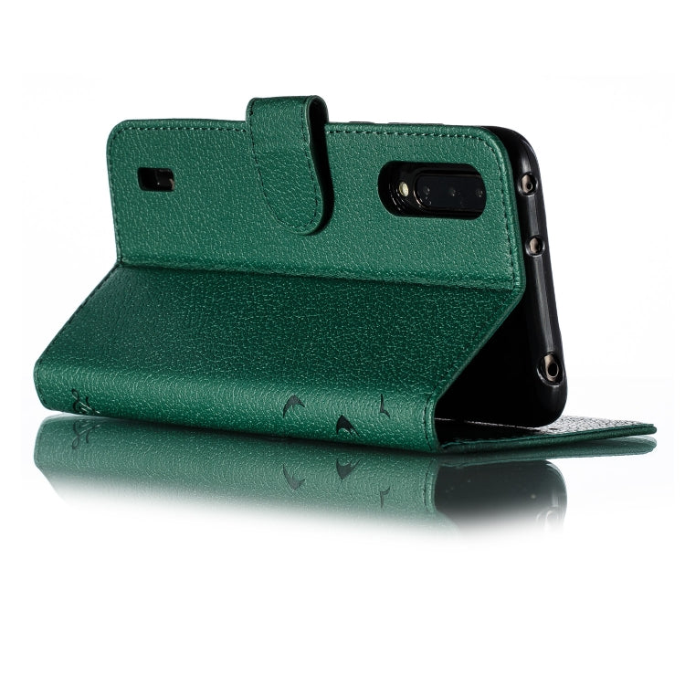 Feather Pattern Litchi Texture Horizontal Flip Leather Case with Wallet & Holder & Card Slots For Xiaomi Mi CC9