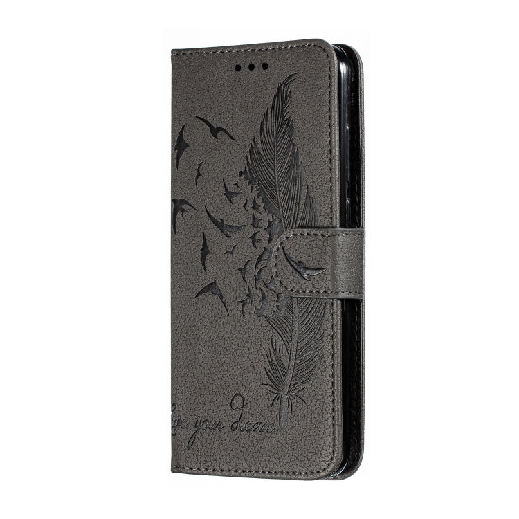 Feather Pattern Litchi Texture Horizontal Flip Leather Case with Wallet & Holder & Card Slots For Xiaomi Mi CC9