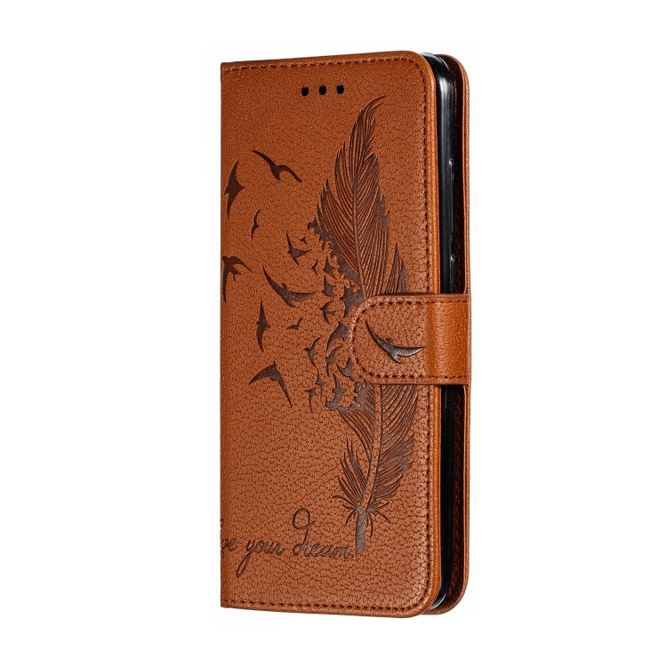 Feather Pattern Litchi Texture Horizontal Flip Leather Case with Wallet & Holder & Card Slots For Xiaomi Mi CC9