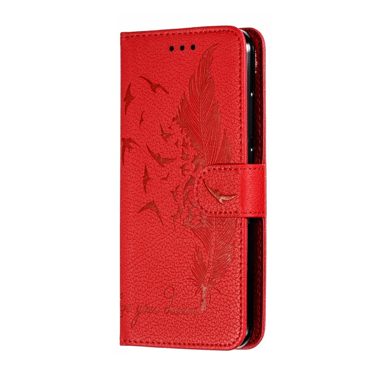 Feather Pattern Litchi Texture Horizontal Flip Leather Case with Wallet & Holder & Card Slots For Xiaomi Mi CC9e