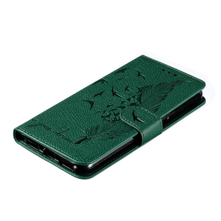 Feather Pattern Litchi Texture Horizontal Flip Leather Case with Wallet & Holder & Card Slots For Xiaomi Mi CC9e