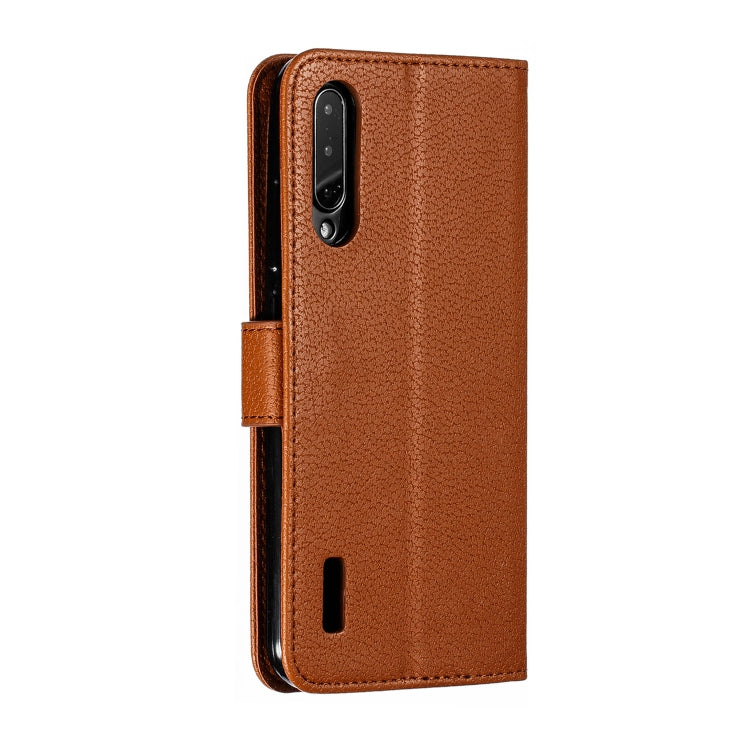 Feather Pattern Litchi Texture Horizontal Flip Leather Case with Wallet & Holder & Card Slots For Xiaomi Mi CC9e