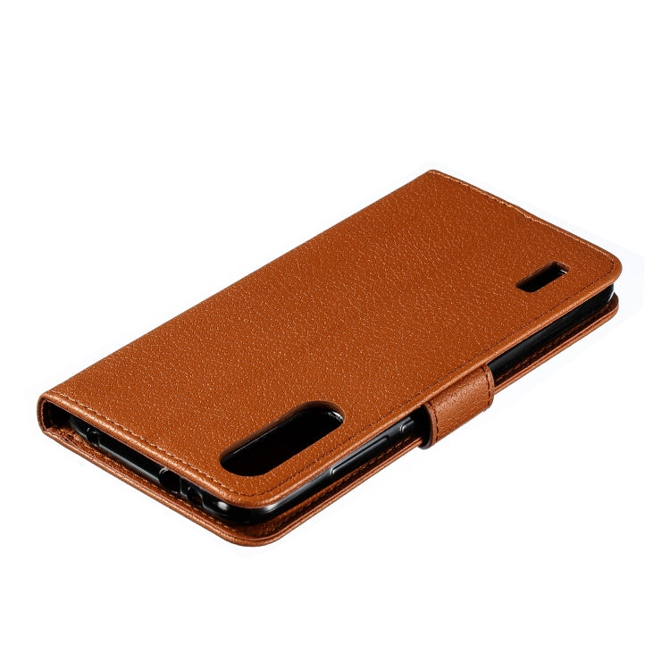 Feather Pattern Litchi Texture Horizontal Flip Leather Case with Wallet & Holder & Card Slots For Xiaomi Mi CC9e