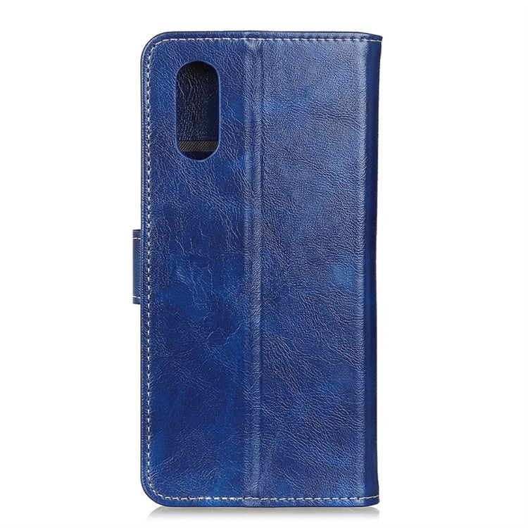 Retro Crazy Horse Texture Horizontal Flip Leather Case with Holder & Card Slots & Wallet & Photo Frame for Wiko Y70