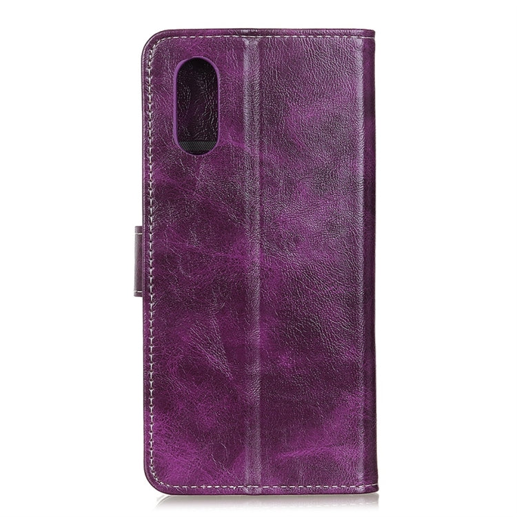 Retro Crazy Horse Texture Horizontal Flip Leather Case with Holder & Card Slots & Wallet & Photo Frame for Wiko Y70