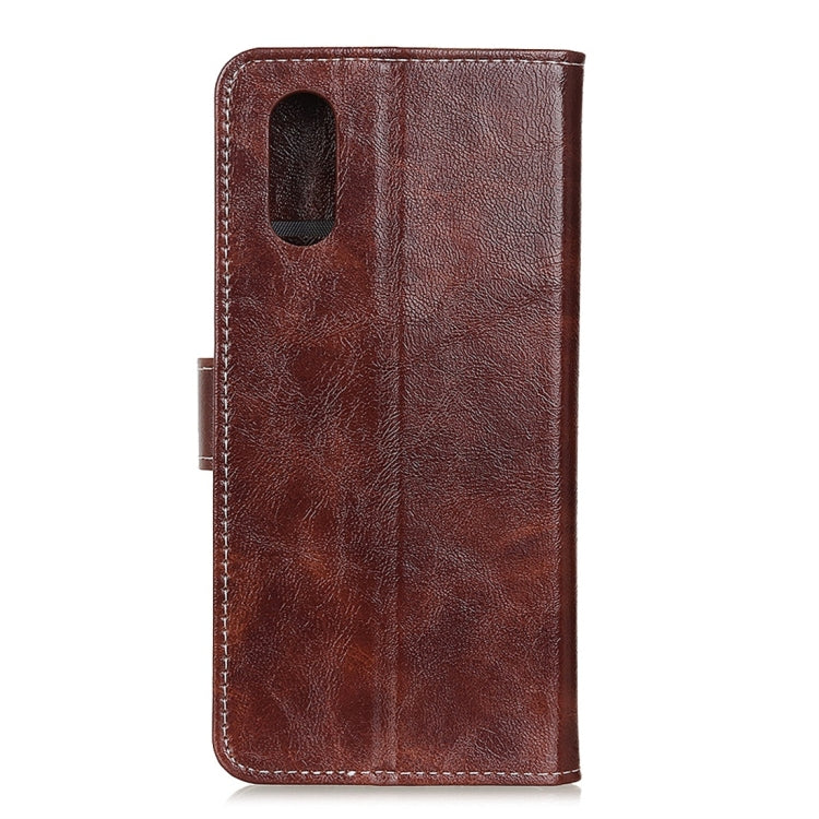 Retro Crazy Horse Texture Horizontal Flip Leather Case with Holder & Card Slots & Wallet & Photo Frame for Wiko Y70