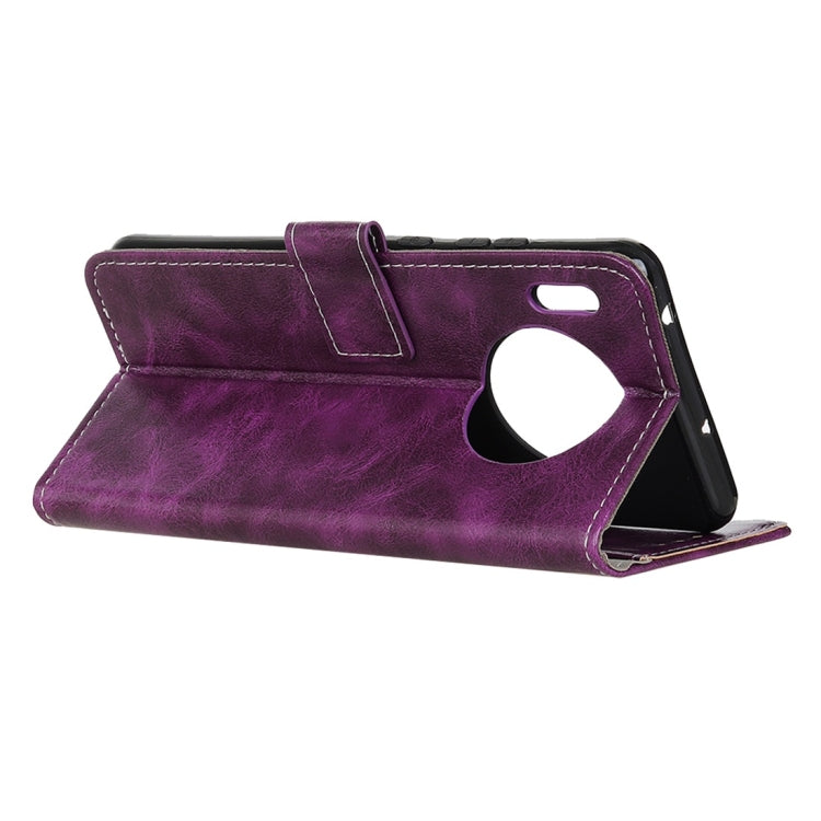 Retro Crazy Horse Texture Horizontal Flip Leather Case with Holder & Card Slots & Wallet & Photo Frame for Huawei Mate 30