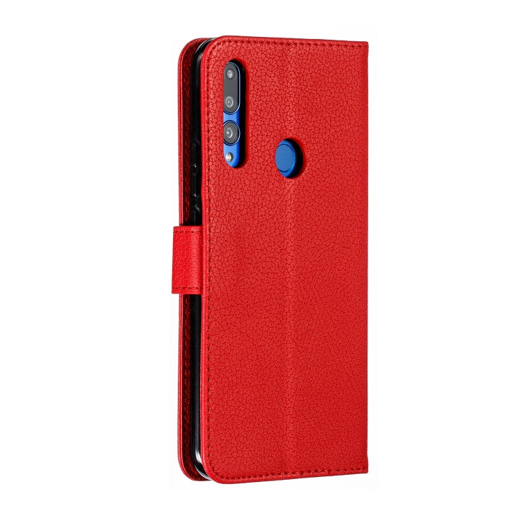 Feather Pattern Litchi Texture Horizontal Flip Leather Case with Wallet & Holder & Card Slots For Huawei P Smart Z / Y9 Prime (2019)