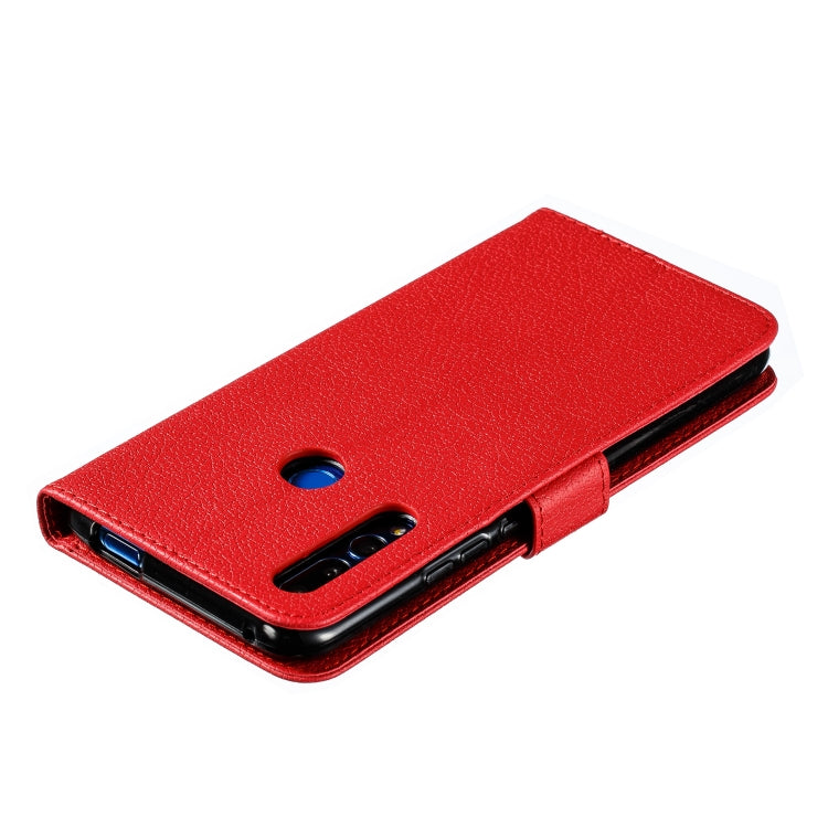 Feather Pattern Litchi Texture Horizontal Flip Leather Case with Wallet & Holder & Card Slots For Huawei P Smart Z / Y9 Prime (2019)