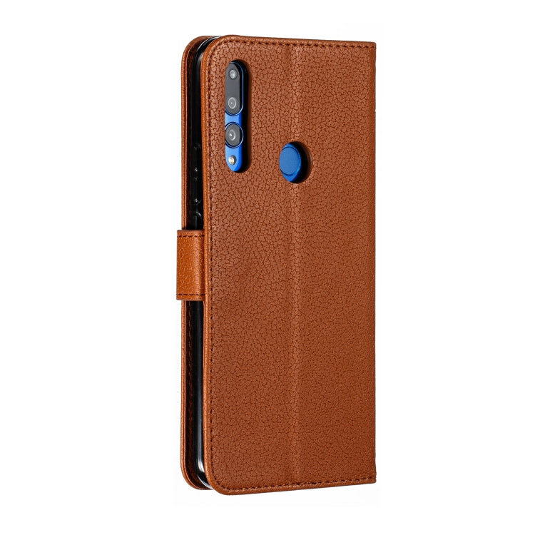 Feather Pattern Litchi Texture Horizontal Flip Leather Case with Wallet & Holder & Card Slots For Huawei P Smart Z / Y9 Prime (2019)
