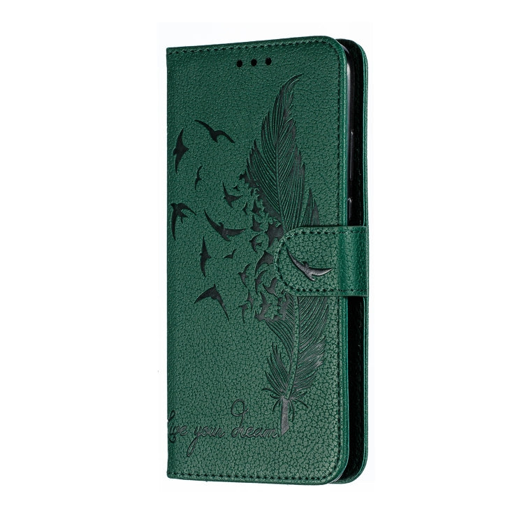 Feather Pattern Litchi Texture Horizontal Flip Leather Case with Wallet & Holder & Card Slots For Huawei P20 Lite (2019) / Nova 5i