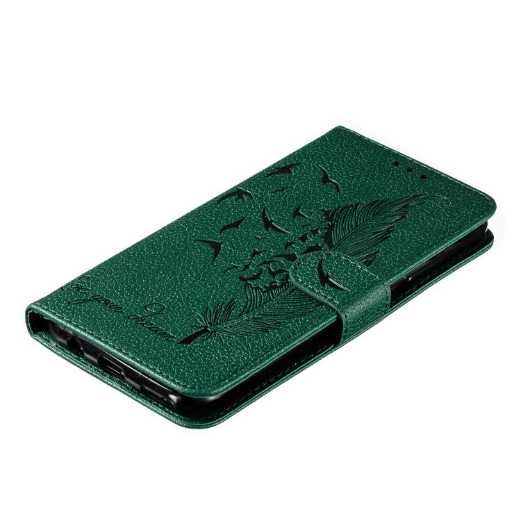 Feather Pattern Litchi Texture Horizontal Flip Leather Case with Wallet & Holder & Card Slots For Huawei P20 Lite (2019) / Nova 5i
