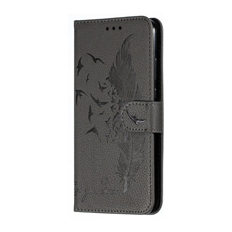 Feather Pattern Litchi Texture Horizontal Flip Leather Case with Wallet & Holder & Card Slots For Huawei P20 Lite (2019) / Nova 5i