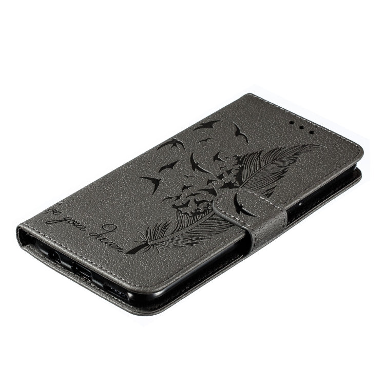 Feather Pattern Litchi Texture Horizontal Flip Leather Case with Wallet & Holder & Card Slots For Huawei P20 Lite (2019) / Nova 5i