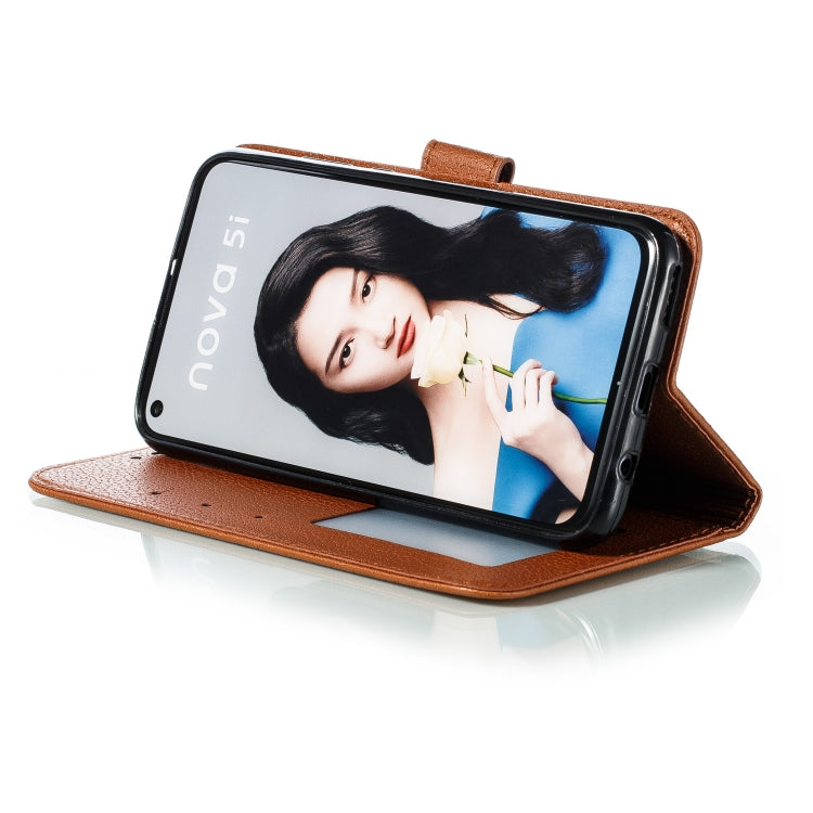 Feather Pattern Litchi Texture Horizontal Flip Leather Case with Wallet & Holder & Card Slots For Huawei P20 Lite (2019) / Nova 5i