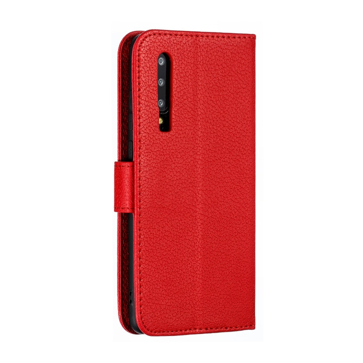 Feather Pattern Litchi Texture Horizontal Flip Leather Case with Wallet & Holder & Card Slots For Huawei P30