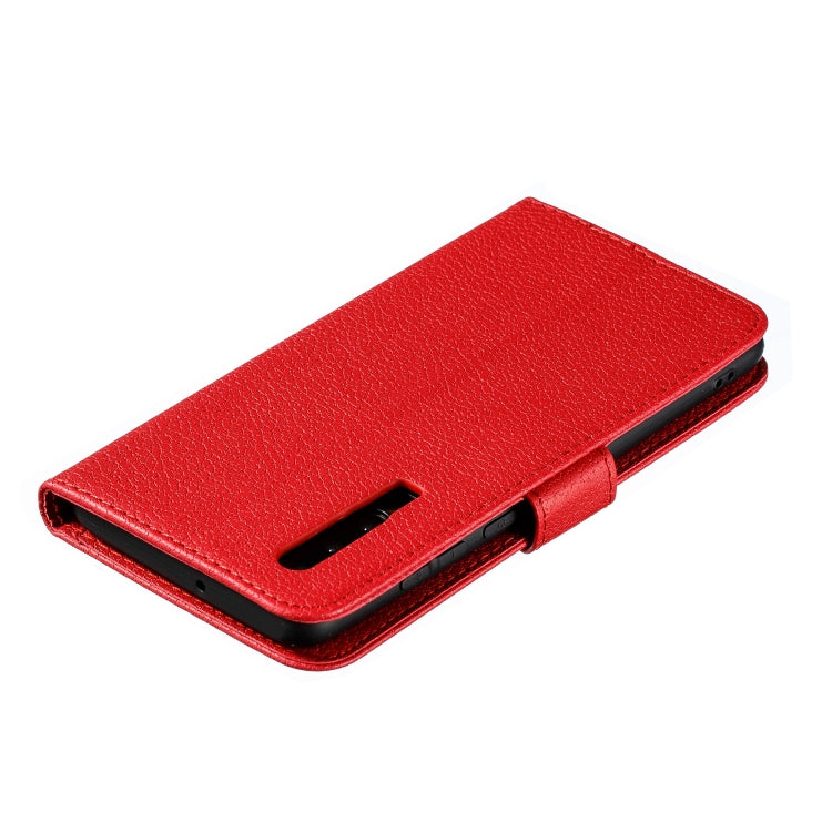 Feather Pattern Litchi Texture Horizontal Flip Leather Case with Wallet & Holder & Card Slots For Huawei P30