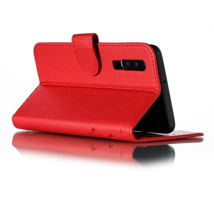 Feather Pattern Litchi Texture Horizontal Flip Leather Case with Wallet & Holder & Card Slots For Huawei P30