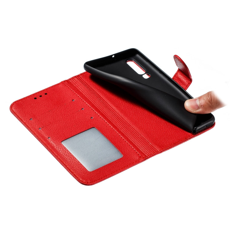 Feather Pattern Litchi Texture Horizontal Flip Leather Case with Wallet & Holder & Card Slots For Huawei P30