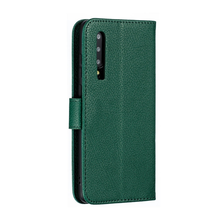 Feather Pattern Litchi Texture Horizontal Flip Leather Case with Wallet & Holder & Card Slots For Huawei P30