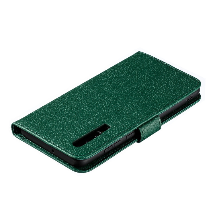 Feather Pattern Litchi Texture Horizontal Flip Leather Case with Wallet & Holder & Card Slots For Huawei P30