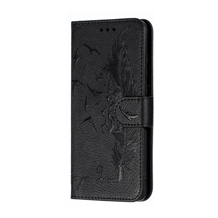 Feather Pattern Litchi Texture Horizontal Flip Leather Case with Wallet & Holder & Card Slots For Huawei P30