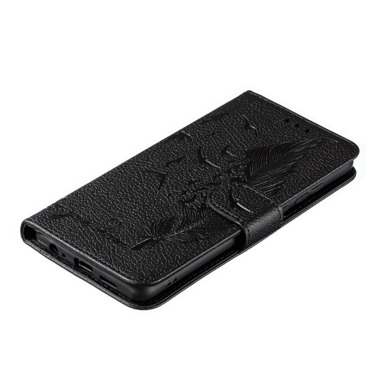 Feather Pattern Litchi Texture Horizontal Flip Leather Case with Wallet & Holder & Card Slots For Huawei P30
