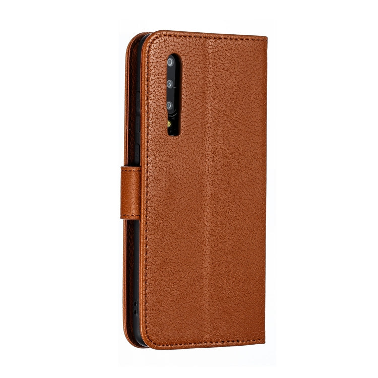 Feather Pattern Litchi Texture Horizontal Flip Leather Case with Wallet & Holder & Card Slots For Huawei P30