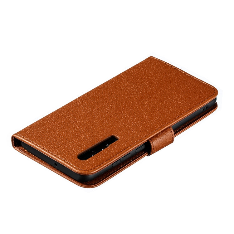 Feather Pattern Litchi Texture Horizontal Flip Leather Case with Wallet & Holder & Card Slots For Huawei P30