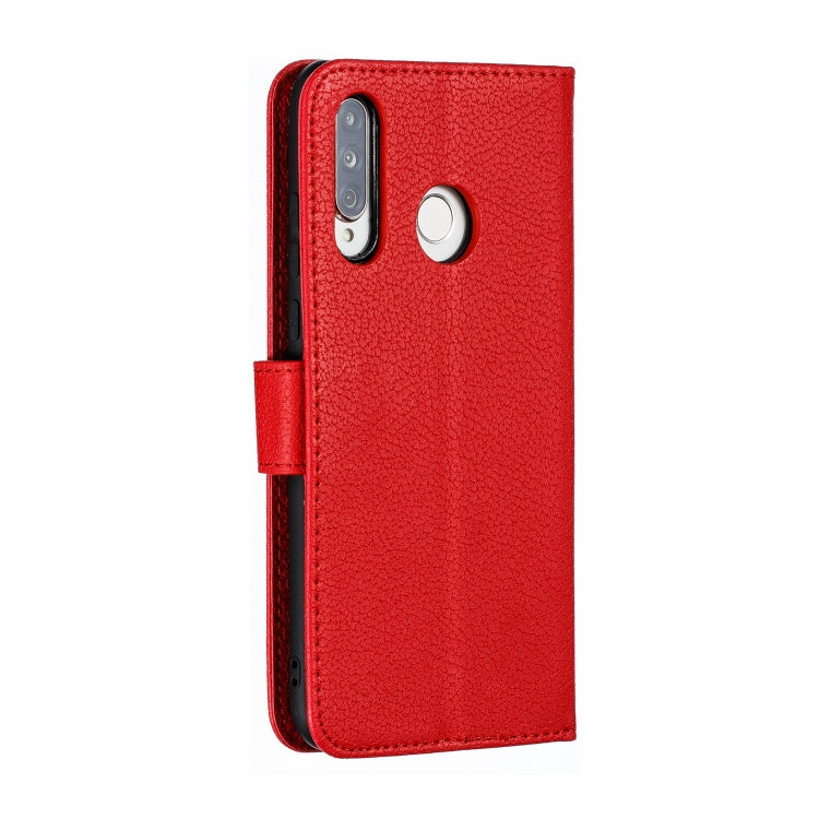 Feather Pattern Litchi Texture Horizontal Flip Leather Case with Wallet & Holder & Card Slots For Huawei P30 Lite