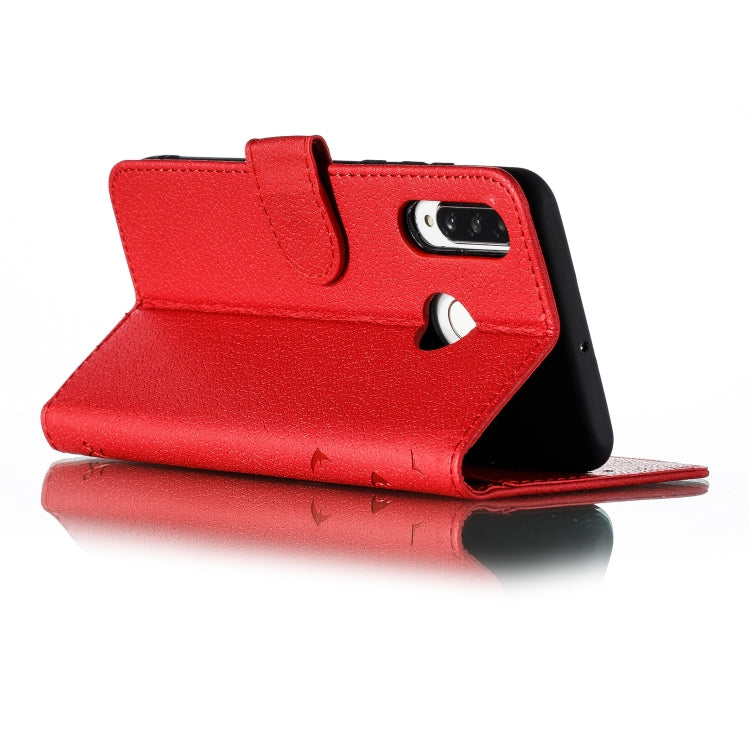Feather Pattern Litchi Texture Horizontal Flip Leather Case with Wallet & Holder & Card Slots For Huawei P30 Lite