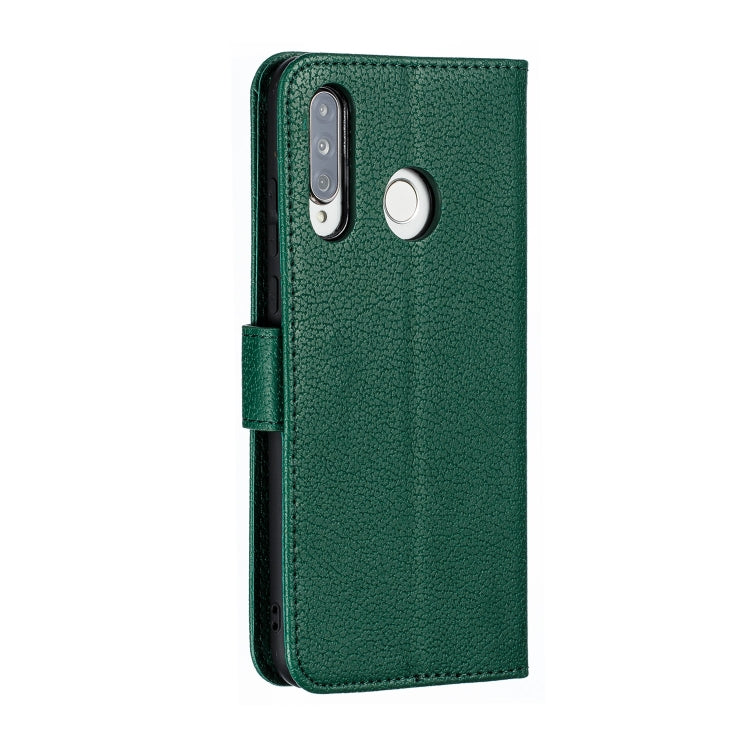 Feather Pattern Litchi Texture Horizontal Flip Leather Case with Wallet & Holder & Card Slots For Huawei P30 Lite