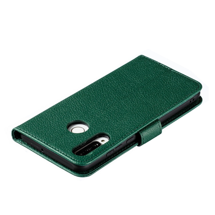 Feather Pattern Litchi Texture Horizontal Flip Leather Case with Wallet & Holder & Card Slots For Huawei P30 Lite