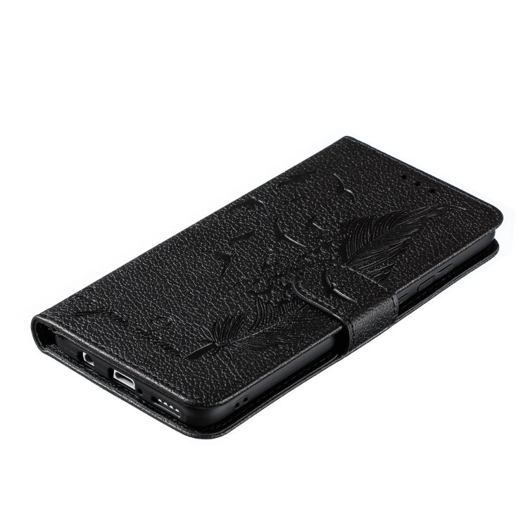 Feather Pattern Litchi Texture Horizontal Flip Leather Case with Wallet & Holder & Card Slots For Huawei P30 Lite