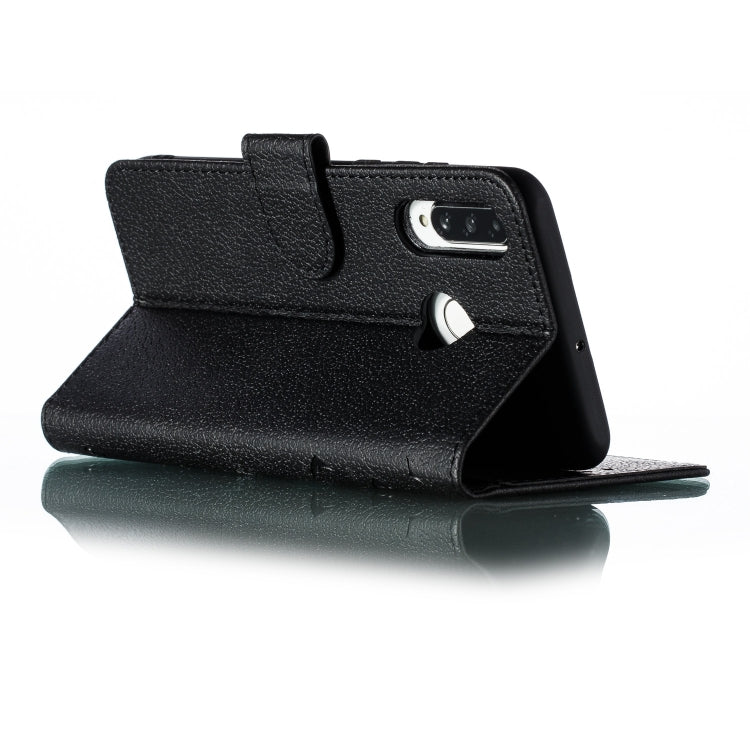 Feather Pattern Litchi Texture Horizontal Flip Leather Case with Wallet & Holder & Card Slots For Huawei P30 Lite