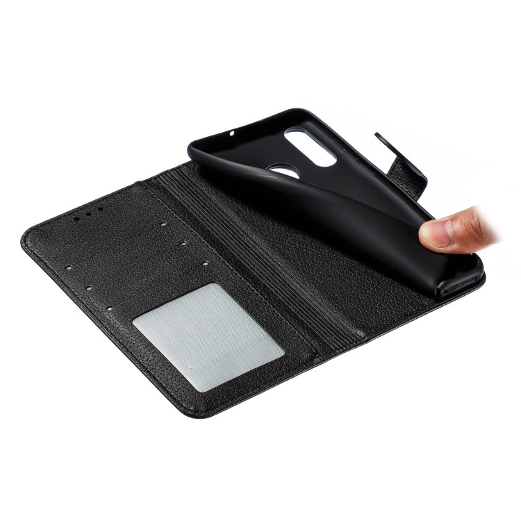 Feather Pattern Litchi Texture Horizontal Flip Leather Case with Wallet & Holder & Card Slots For Huawei P30 Lite
