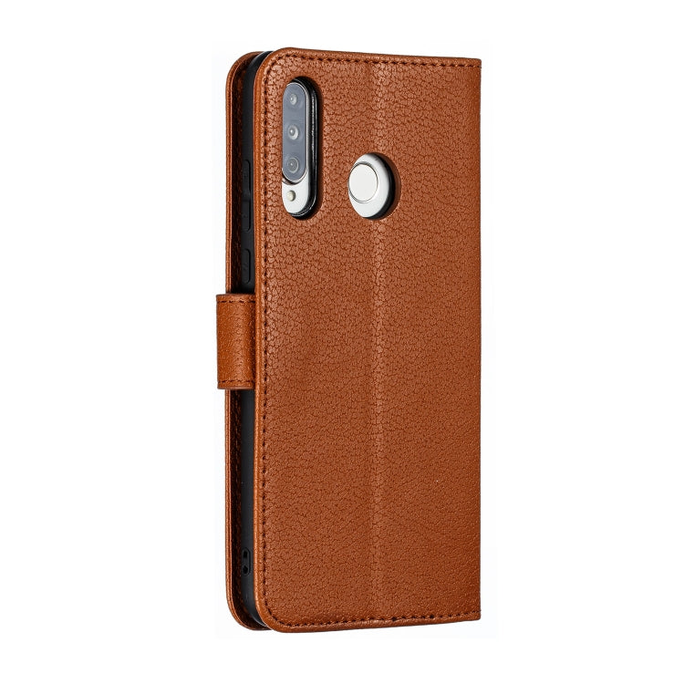 Feather Pattern Litchi Texture Horizontal Flip Leather Case with Wallet & Holder & Card Slots For Huawei P30 Lite
