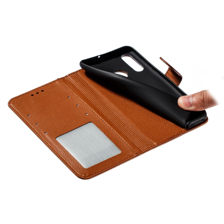 Feather Pattern Litchi Texture Horizontal Flip Leather Case with Wallet & Holder & Card Slots For Huawei P30 Lite