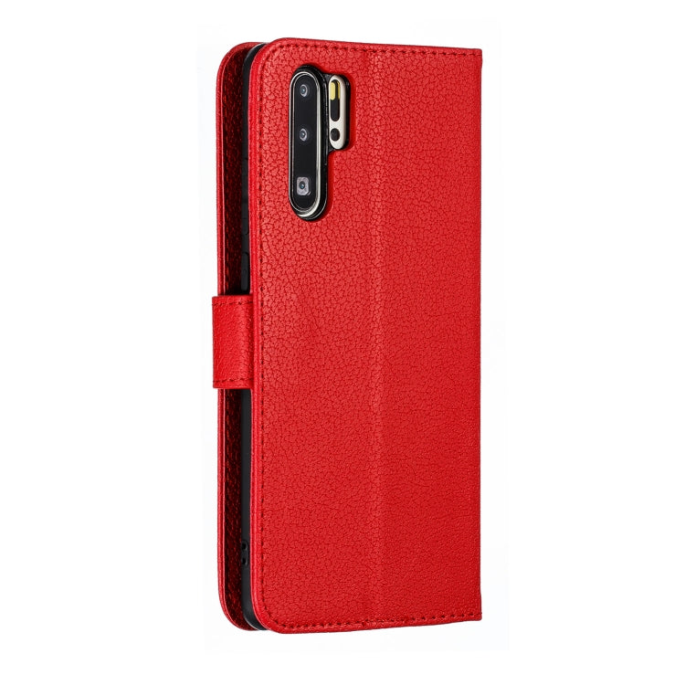 Feather Pattern Litchi Texture Horizontal Flip Leather Case with Wallet & Holder & Card Slots For Huawei P30 Pro