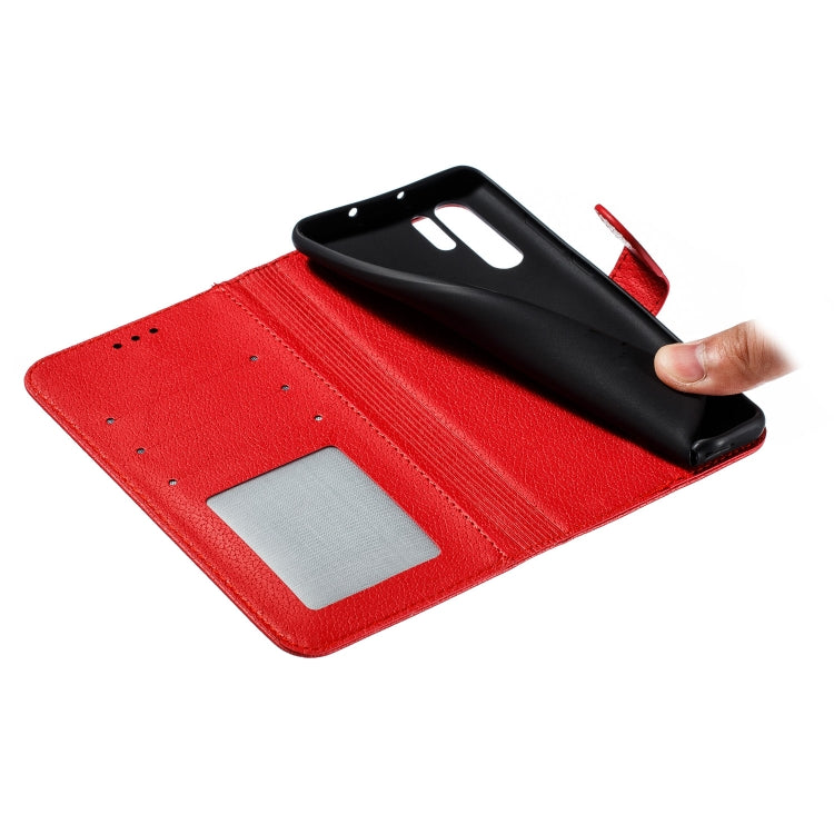 Feather Pattern Litchi Texture Horizontal Flip Leather Case with Wallet & Holder & Card Slots For Huawei P30 Pro