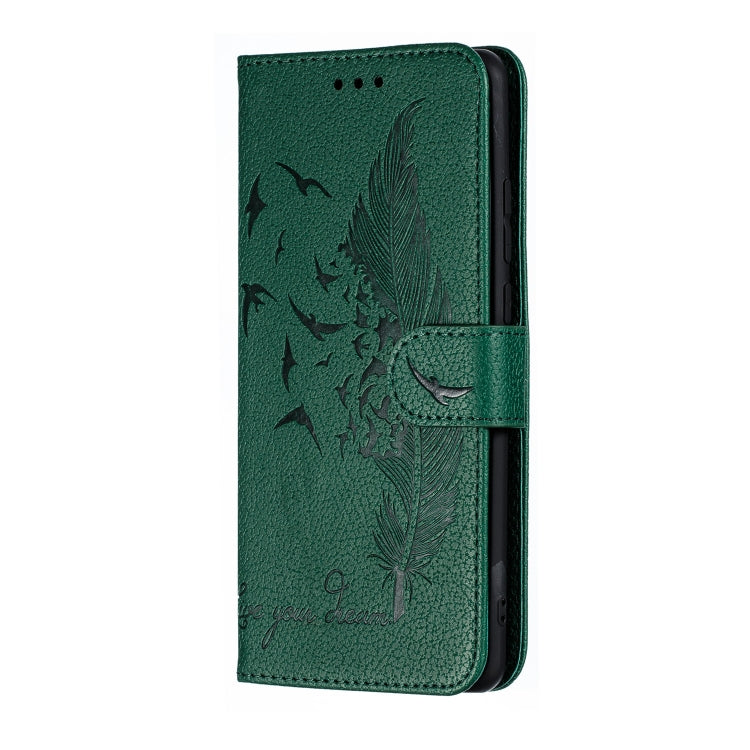 Feather Pattern Litchi Texture Horizontal Flip Leather Case with Wallet & Holder & Card Slots For Huawei P30 Pro