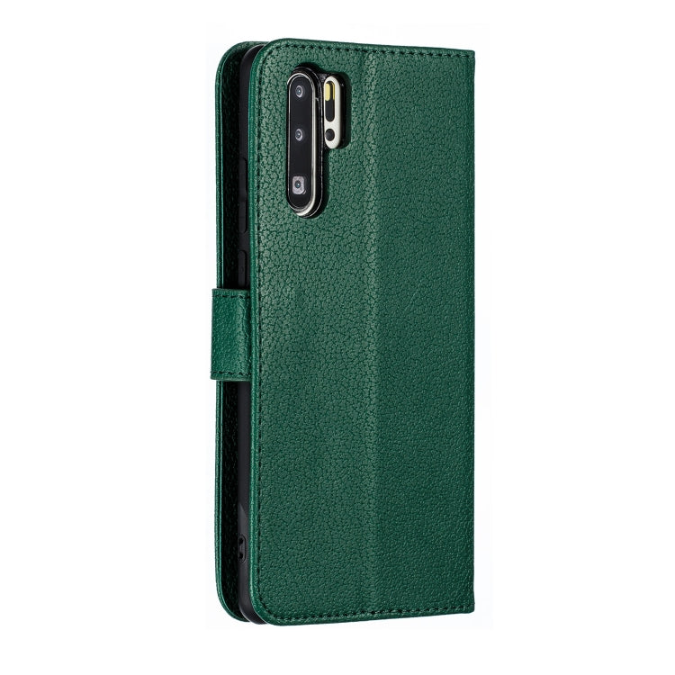 Feather Pattern Litchi Texture Horizontal Flip Leather Case with Wallet & Holder & Card Slots For Huawei P30 Pro